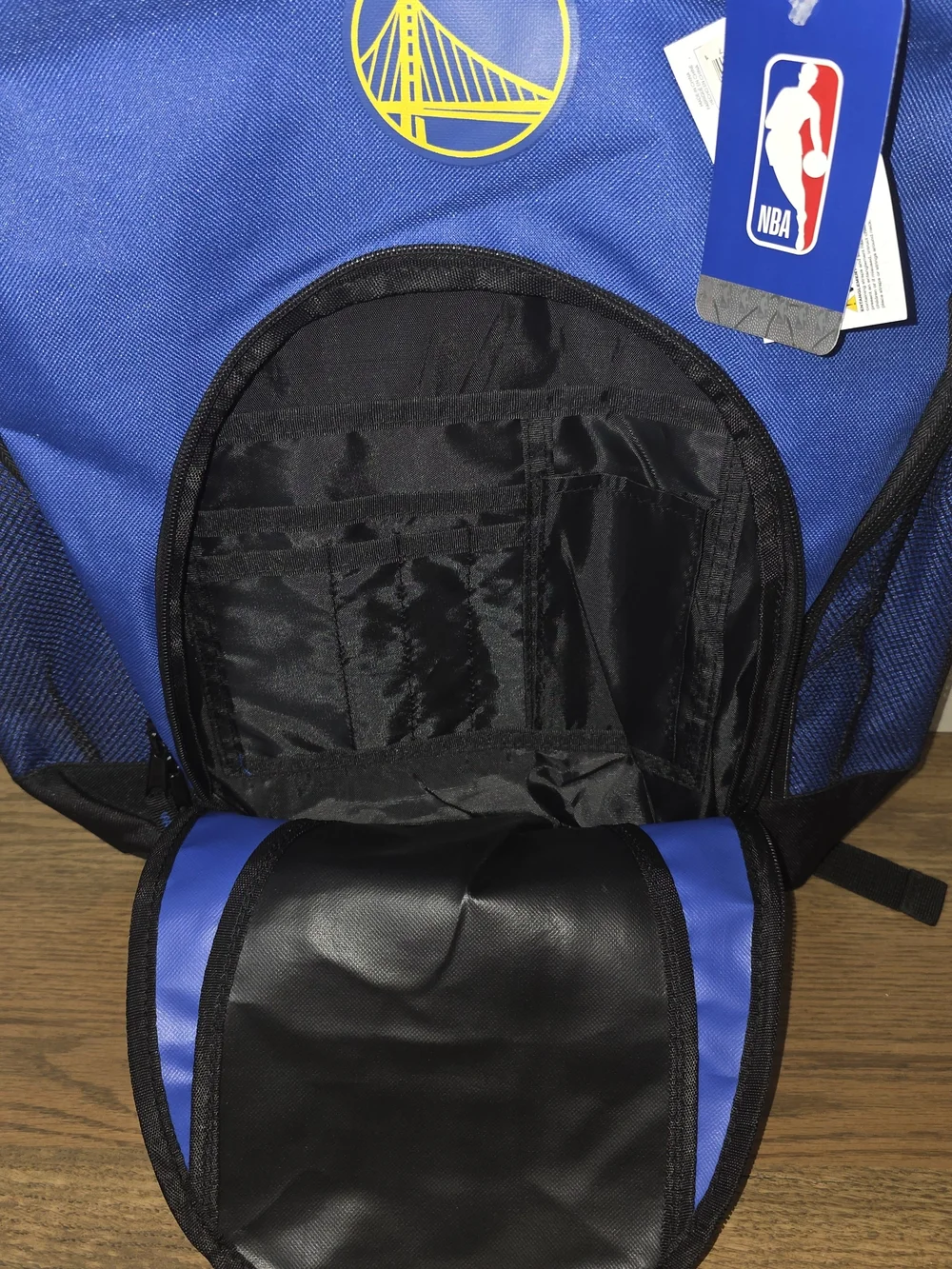 NBA Golden State Warriors Stephen Curry #30 Blue & Black Backpack Laptop Sleeve